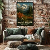 Mount Rainier National Park Poster