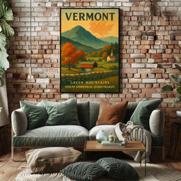 Vermont Scenic Charm Wall Art Print