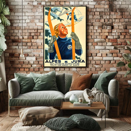Alpine Winter Sports Poster