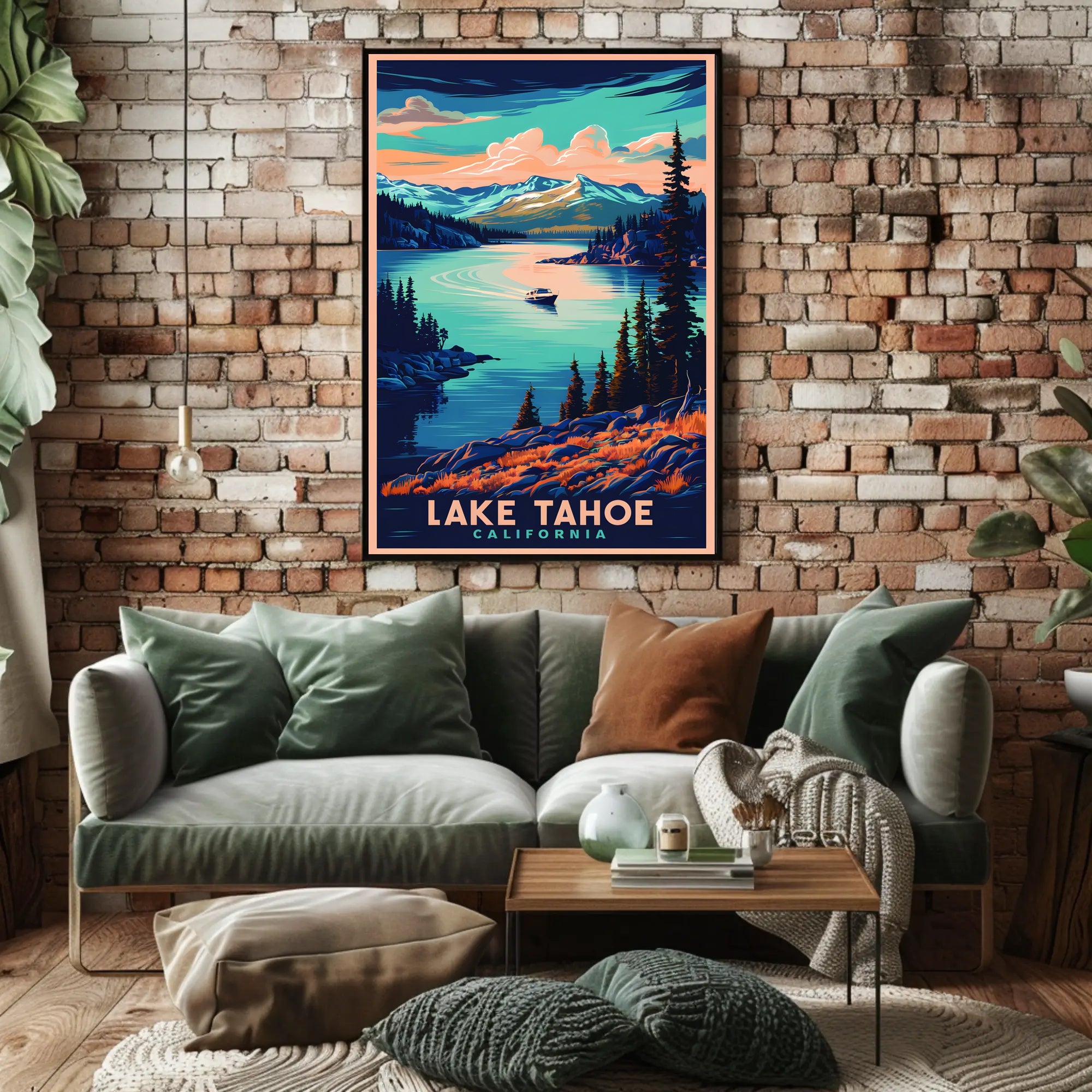 Lake Tahoe Scenic Poster