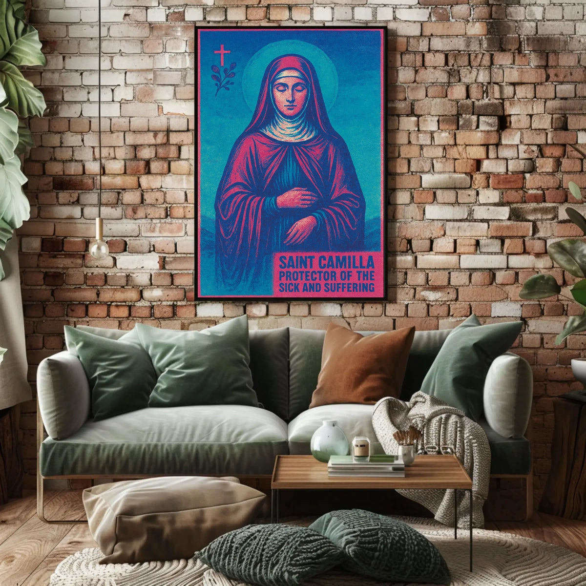 Saint Camilla Protector of the Sick and Suffering Poster