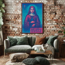 Saint Camilla Protector of the Sick and Suffering Poster