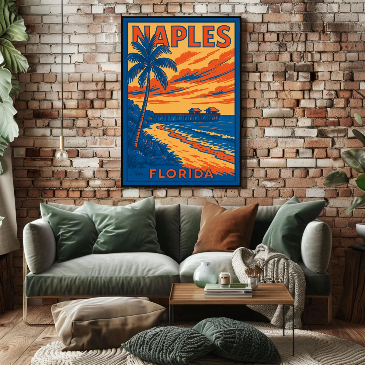 Naples Florida Coastal Escape Poster 18 By 24 Inches