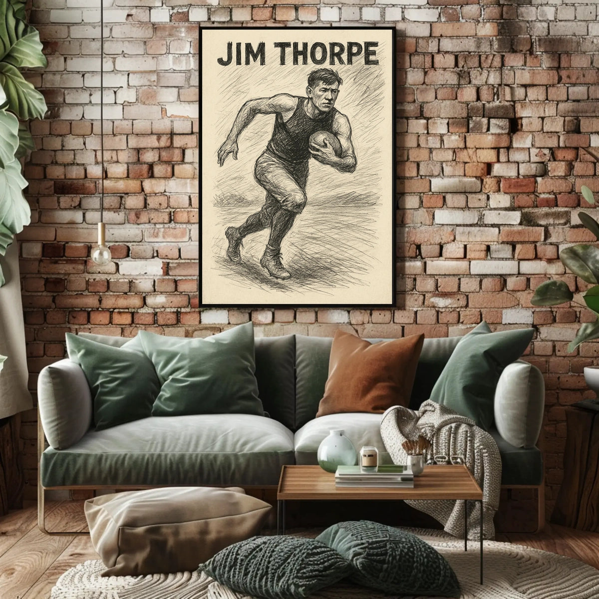 Jim Thorpe Athletic Legend Poster