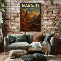 Navajo Arizona Landscape Poster