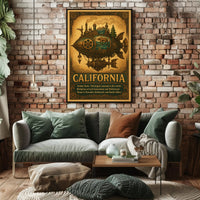 California The Golden State Poster