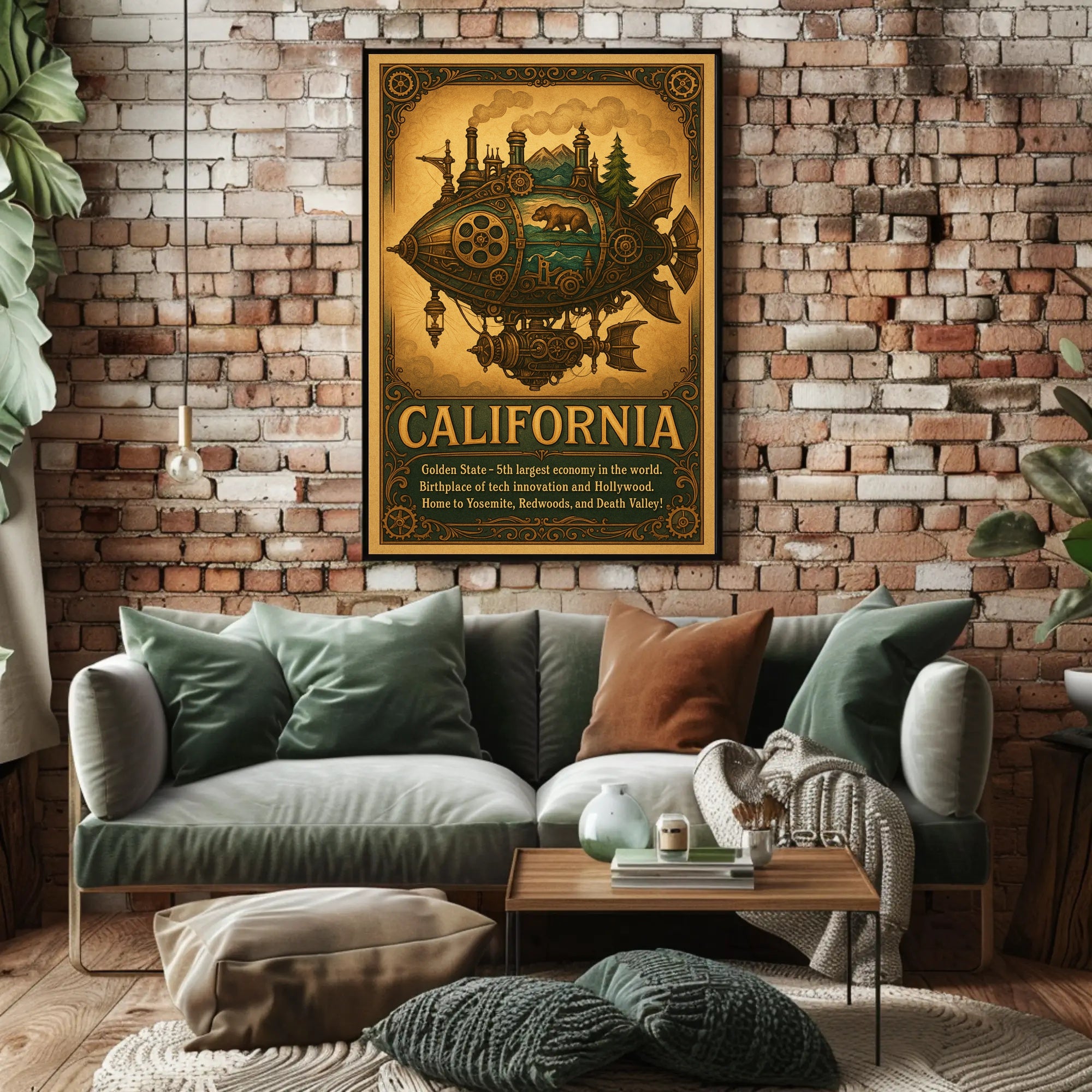 California The Golden State Poster