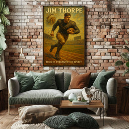 Jim Thorpe Celebrating a Legendary Athlete Poster