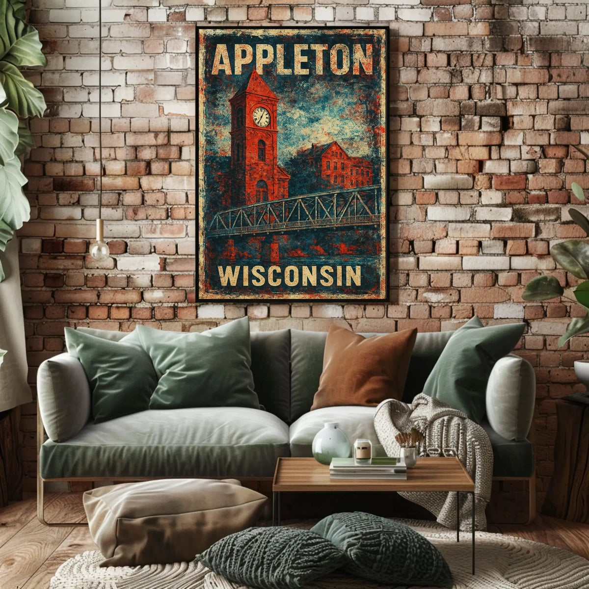 Appleton Wisconsin Cityscape Photography Realism Wanderlust Urban Spirit Iconic Poster