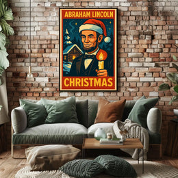 Abraham Lincoln Christmas Poster