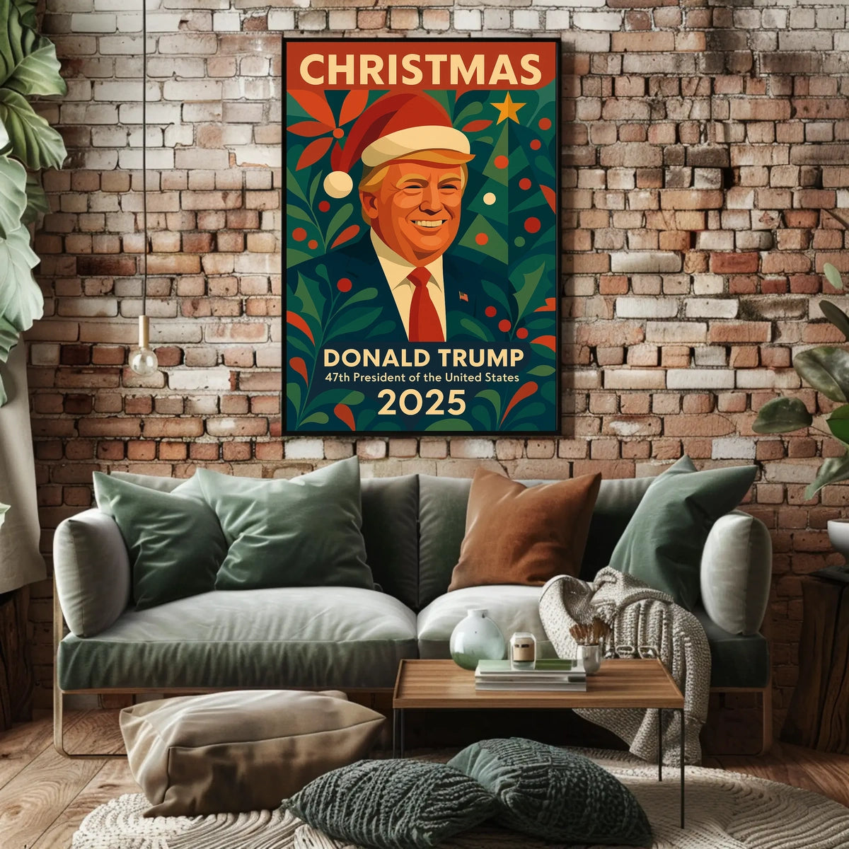 Christmas Cheer in Santa Style - Artistic Poster