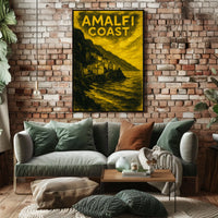 Amalfi Coast Poster Wall Art Coastal Decor Gallery Print