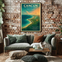 Cancun The Jewel of the Caribbean Poster PosterGoat