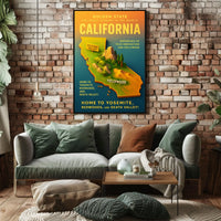 California The Golden State Poster