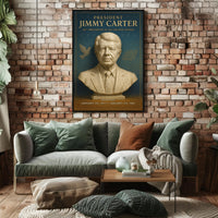 Jimmy Carter 39th President Wall Art Print PosterGoat
