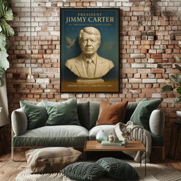 Jimmy Carter 39th President Wall Art Print PosterGoat
