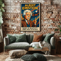Albert Einstein Theory Of Relativity Poster