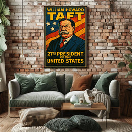 William Howard Taft 27th President Poster Vintage Wall Art