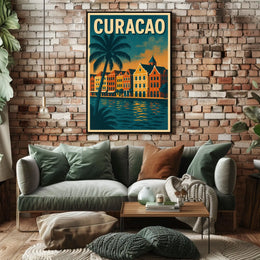 Curacao Travel Poster