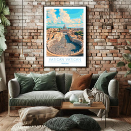 Vatican City Aerial View Poster