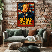 Gerald Ford 38th President Poster Museum Quality Wall Art