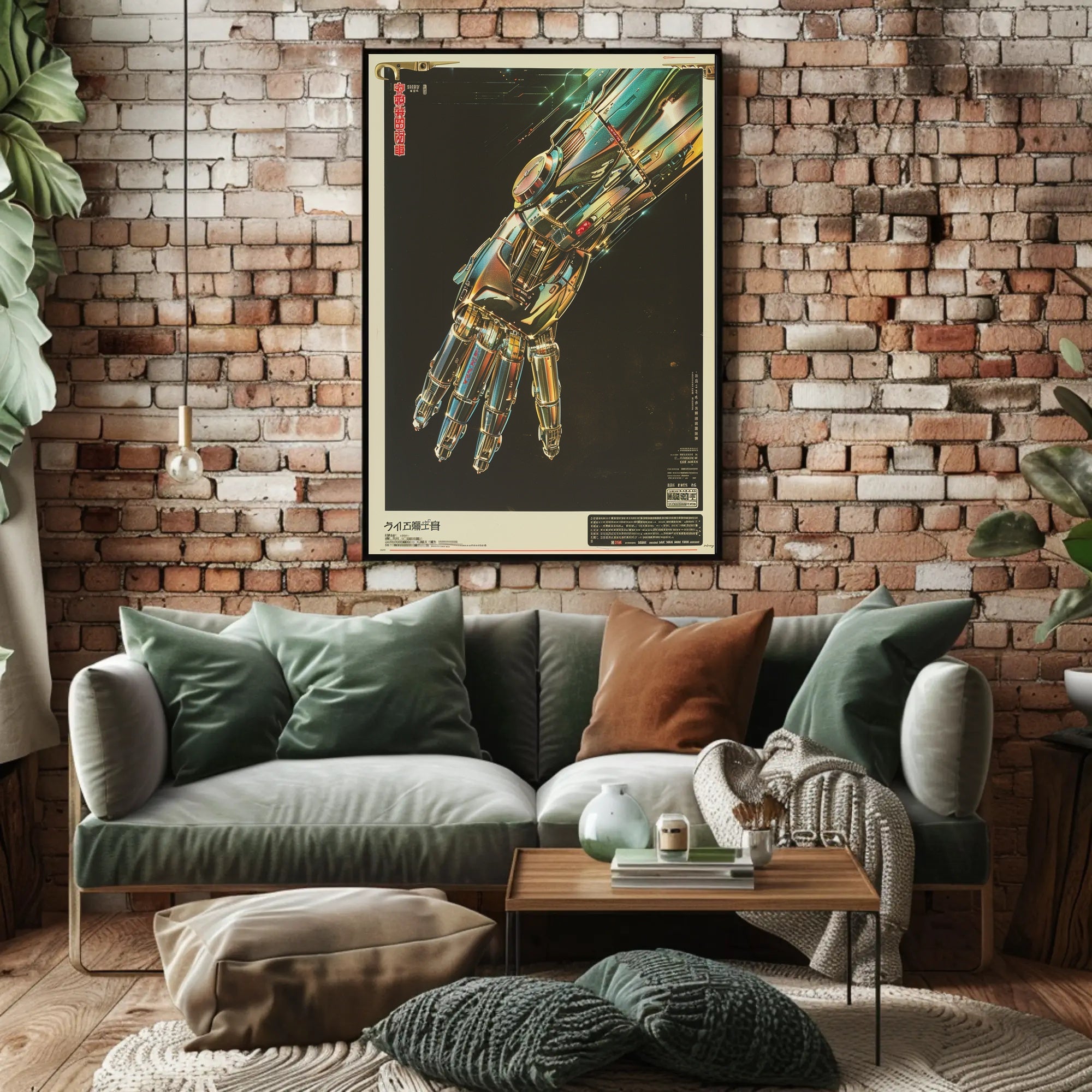 Futuristic Robotic Hand Art Print Poster for Home Decor PosterGoat