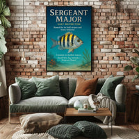 Sergeant Major Fish Bold Stripes and Big Attitude Poster