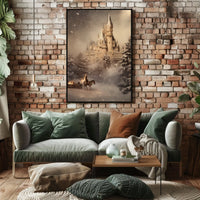 Enchanted Winter Castle Poster