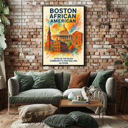 Boston's African American Heritage Vintage Poster