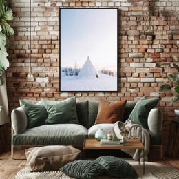 Tranquil Winter Landscape Minimalistic Artistic Poster