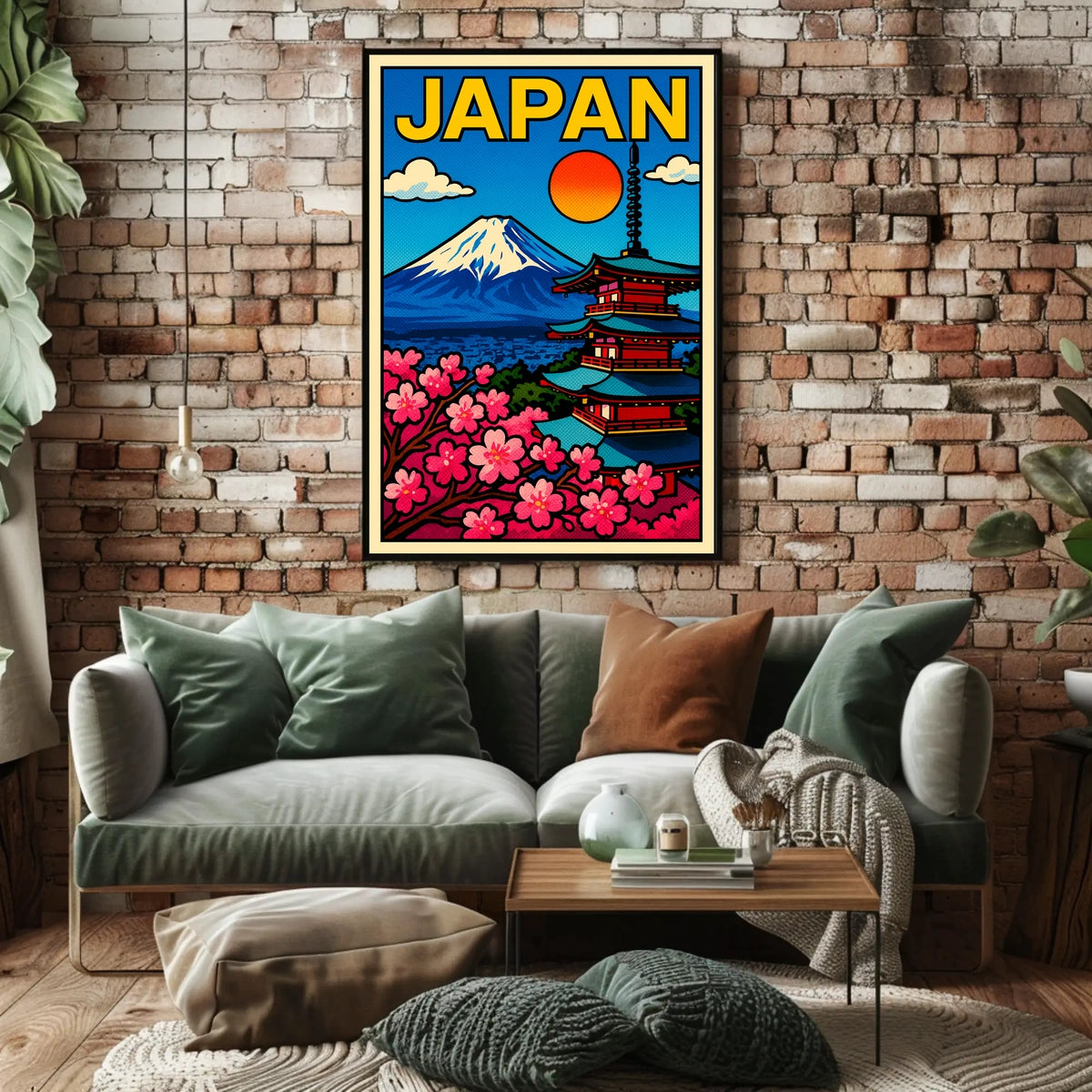 Japan A Vibrant Landscape Poster