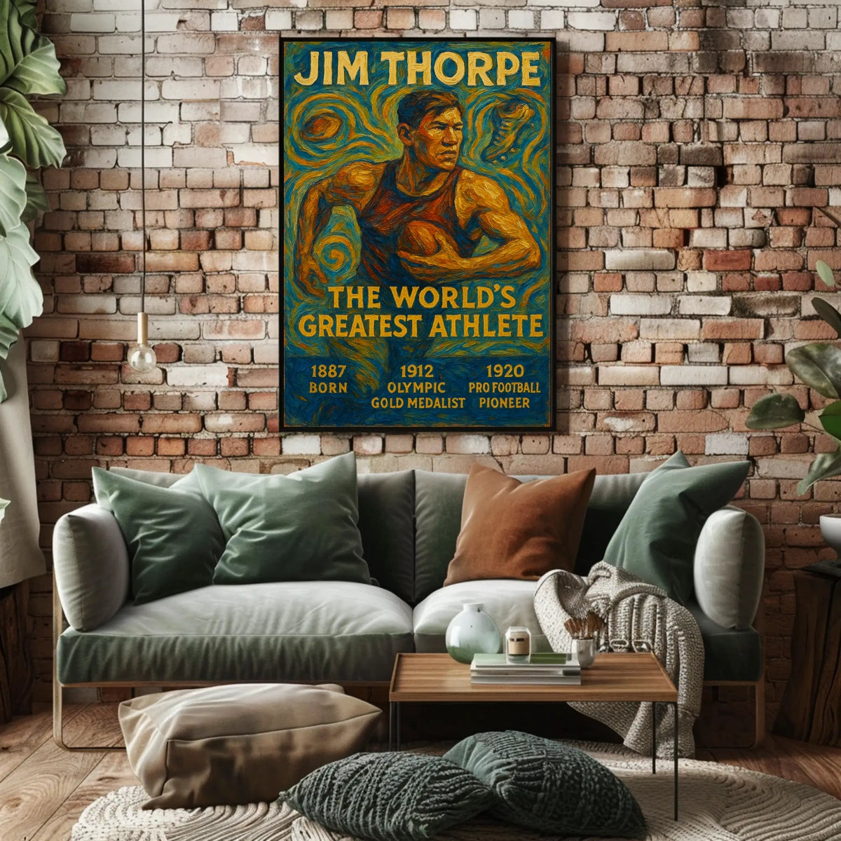 Jim Thorpe Legendary Athlete Jim Thorpe Poster