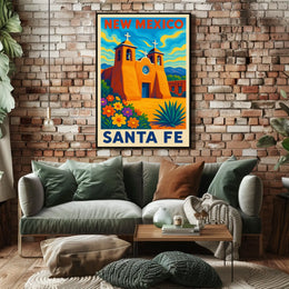 New Mexico Santa Fe Poster