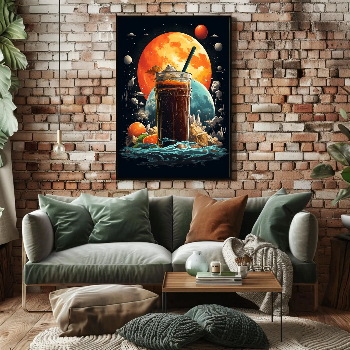 Cosmic Beverage Adventure Poster