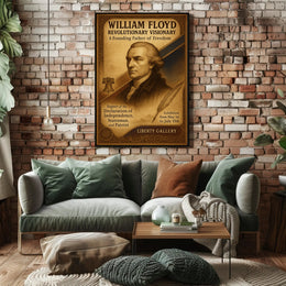 American Independence Historical Figure Vintage Patriotic Poster