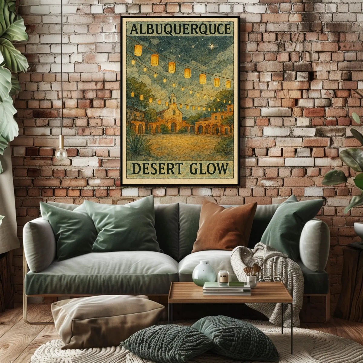 Albuquerque Desert Glow Poster