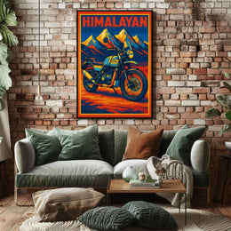 Royal Enfield Himalayan Adventure Poster