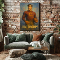 Jim Thorpe Athletic Icon Poster