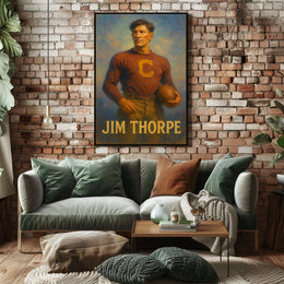 Jim Thorpe Athletic Icon Poster