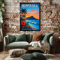 Honolulu Where Aloha Meets Adventure Poster