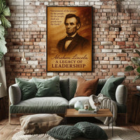 Abraham Lincoln A Legacy of Leadership Poster