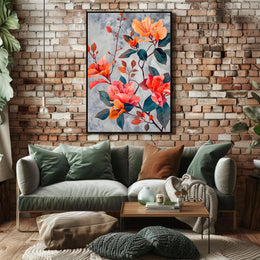 Vibrant Floral Elegance Wall Art Print