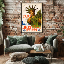Vintage Statue of Liberty Propaganda Print Political or Propaganda Poster