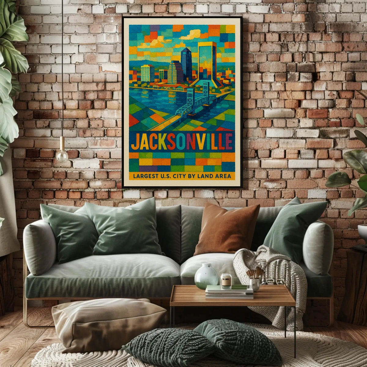 Jacksonville Largest U.S. City by Land Area Poster