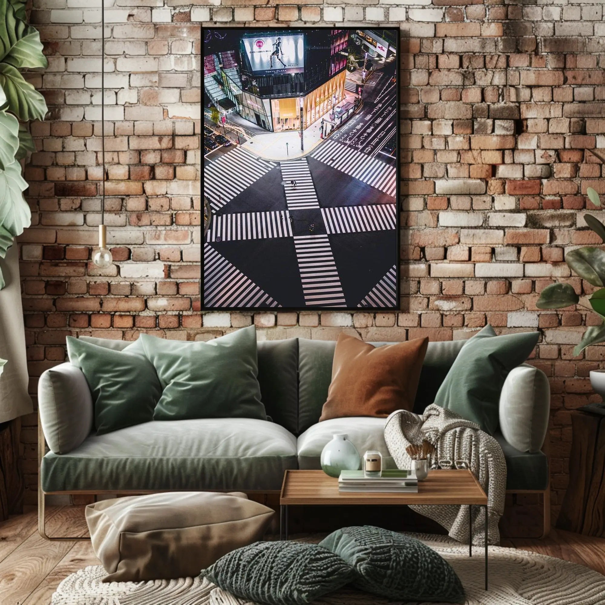 Vibrant City Intersection Poster PosterGoat