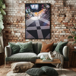 Vibrant City Intersection Poster PosterGoat