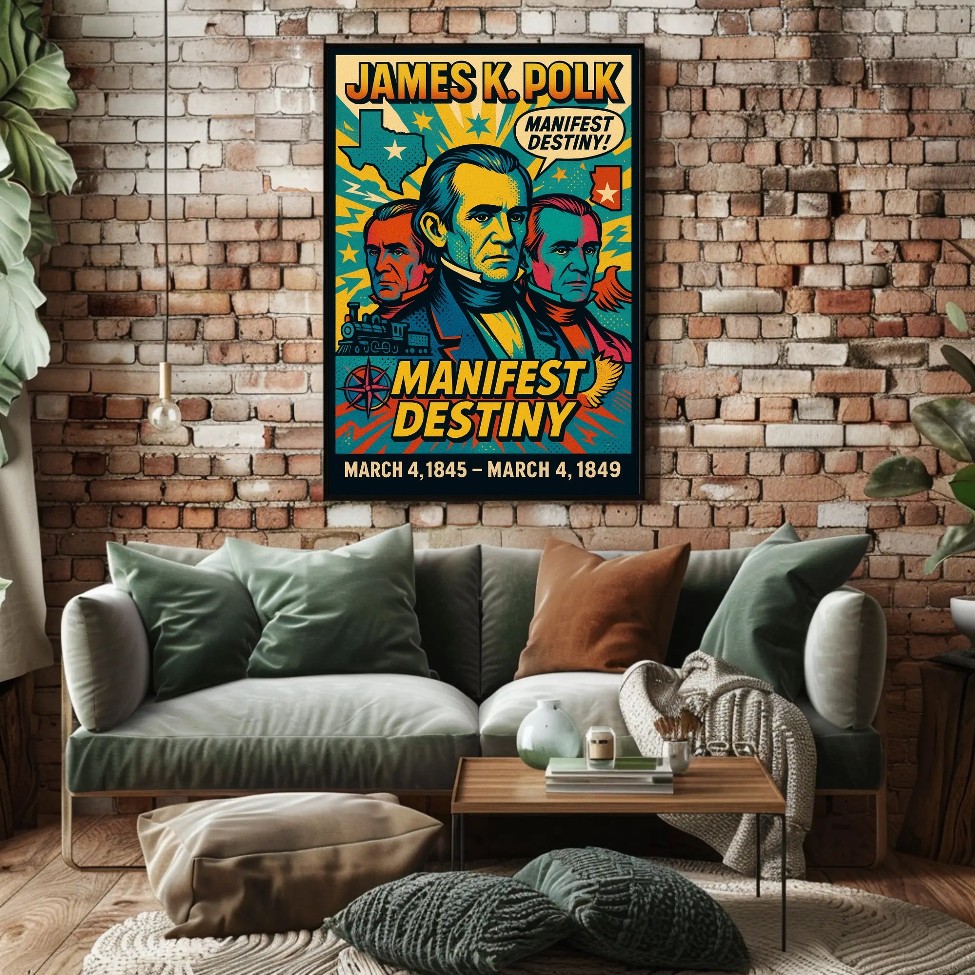 James K. Polk Manifest Destiny Poster PosterGoat