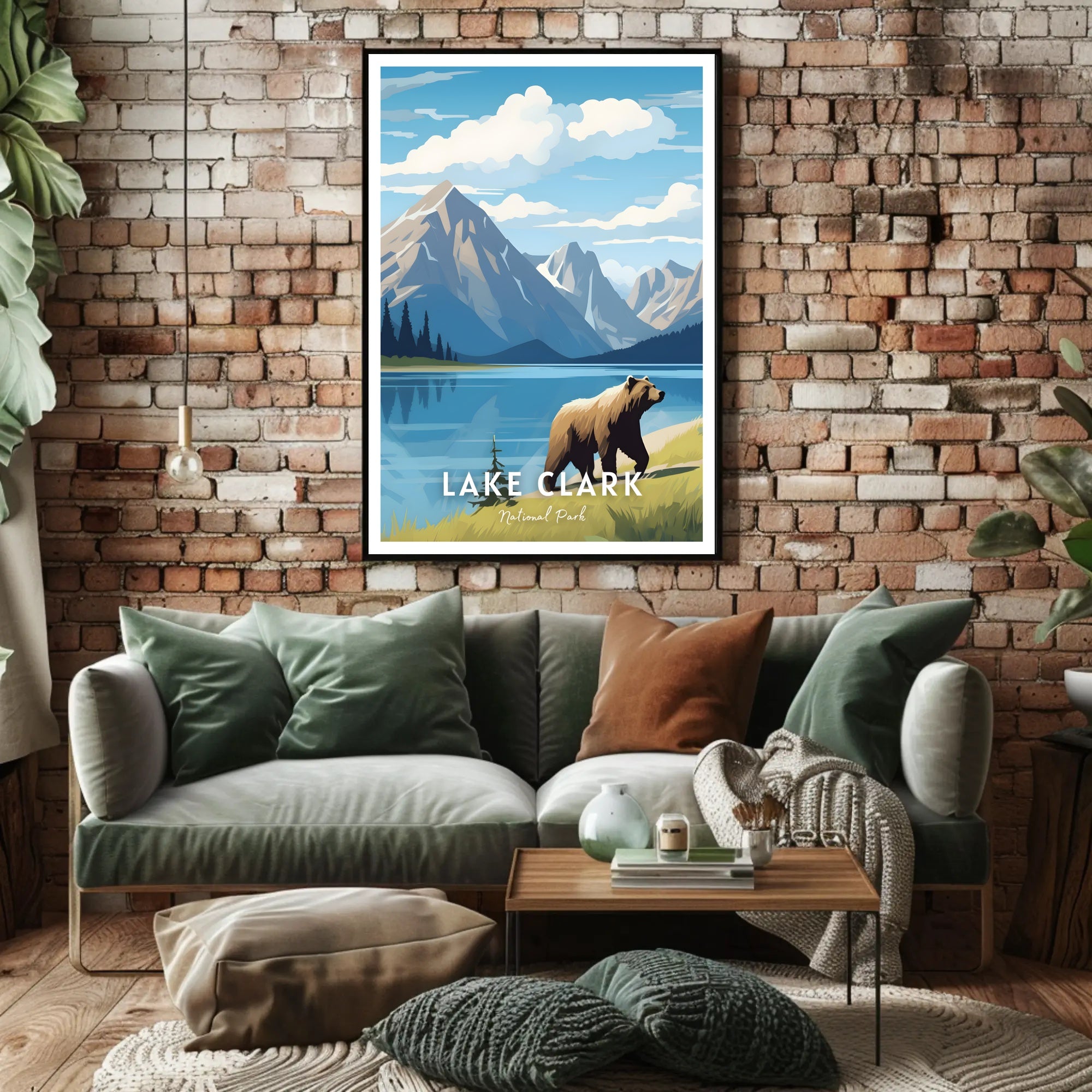 Lake Clark National Park Scenic Poster Print