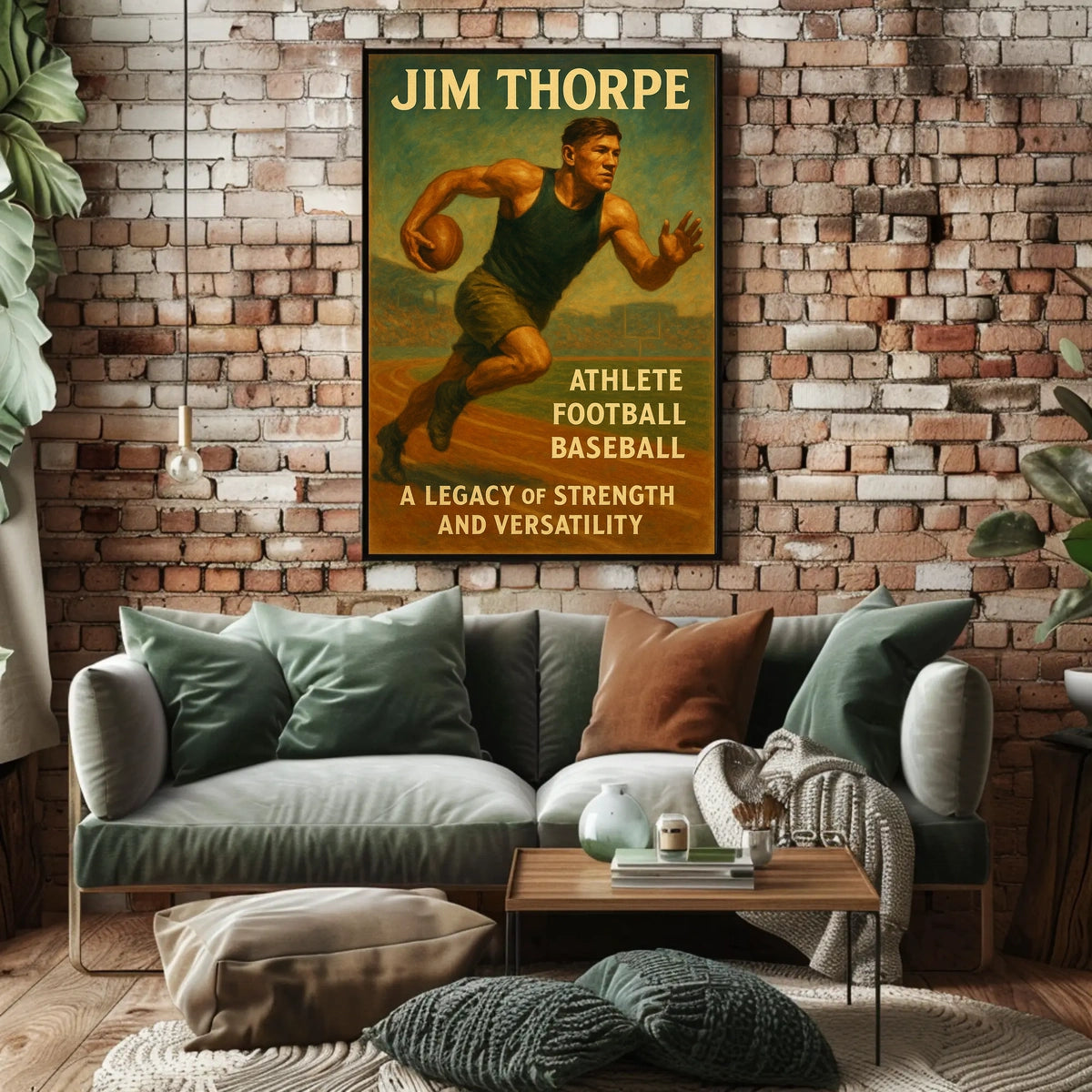 Jim Thorpe Legacy of Strength Poster Wall Art Decor