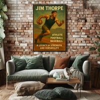 Jim Thorpe Legacy of Strength Poster Wall Art Decor